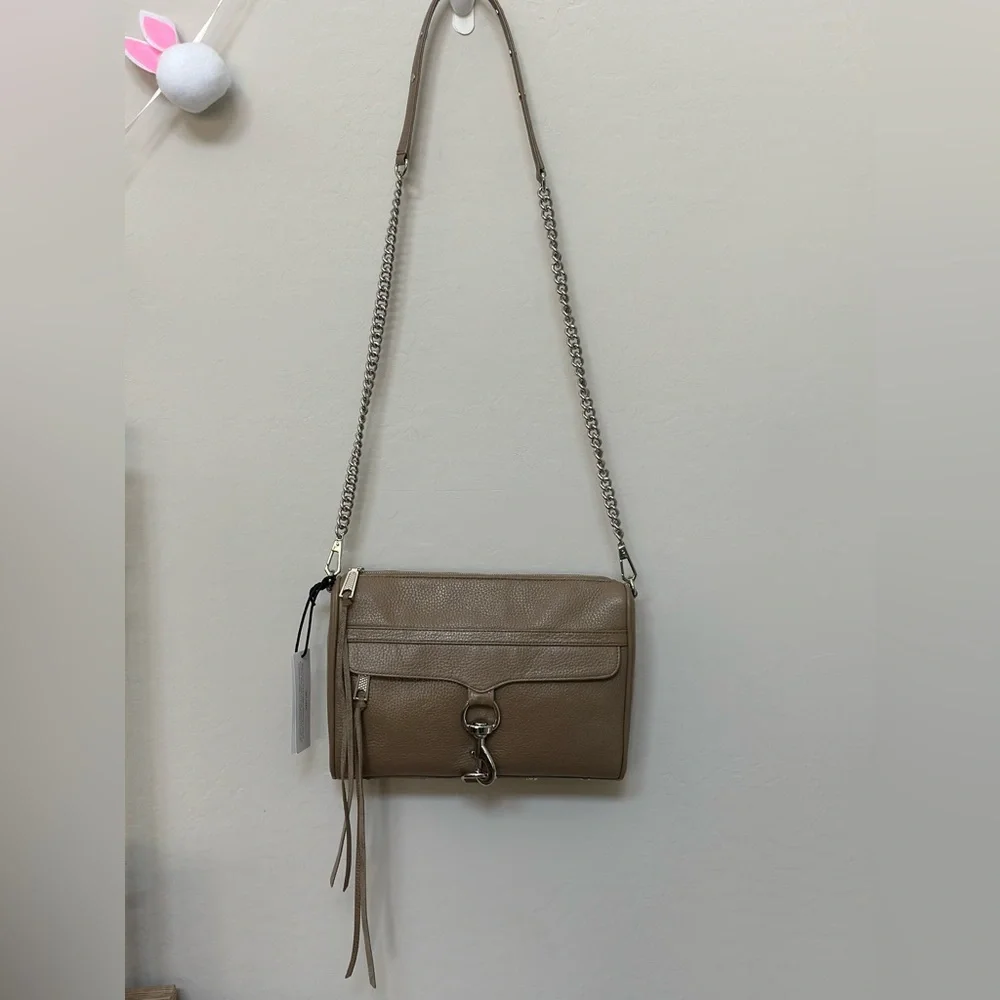 REBECCA MINKOFF Leather Crossbody Bag in Sandrift - Picture 5 of 11